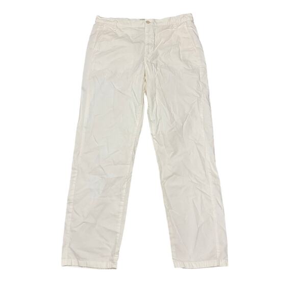 J. Crew Pants - J.Crew Slouchy Boyfriend Chino Pants White Women’s Sz 30T Cotton Casual Trousers